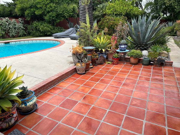 12x12 mission red saltillo floor