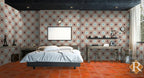 6x12 spanish floor tile in mission red with cement wall tiles