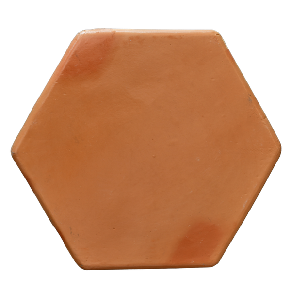 8x8 hexagon terracotta tile pattern