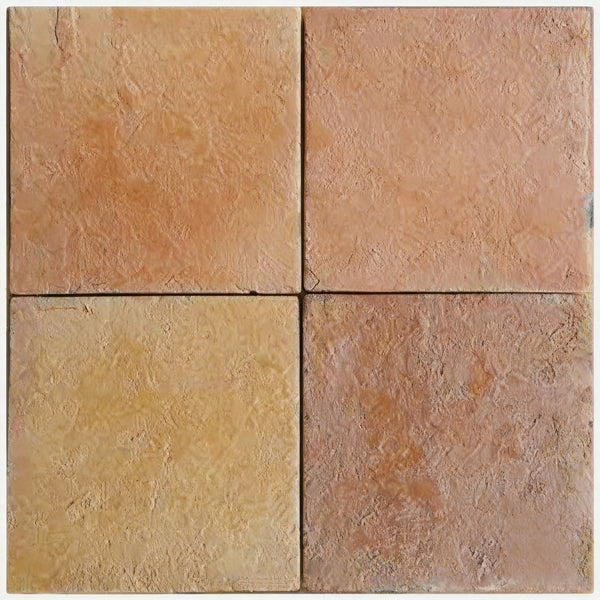 12x12 Antique Saltillo Terracotta Tile Flooring