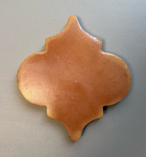 Fleur de Lis Mexican Tile with Traditional Saltillo Colors