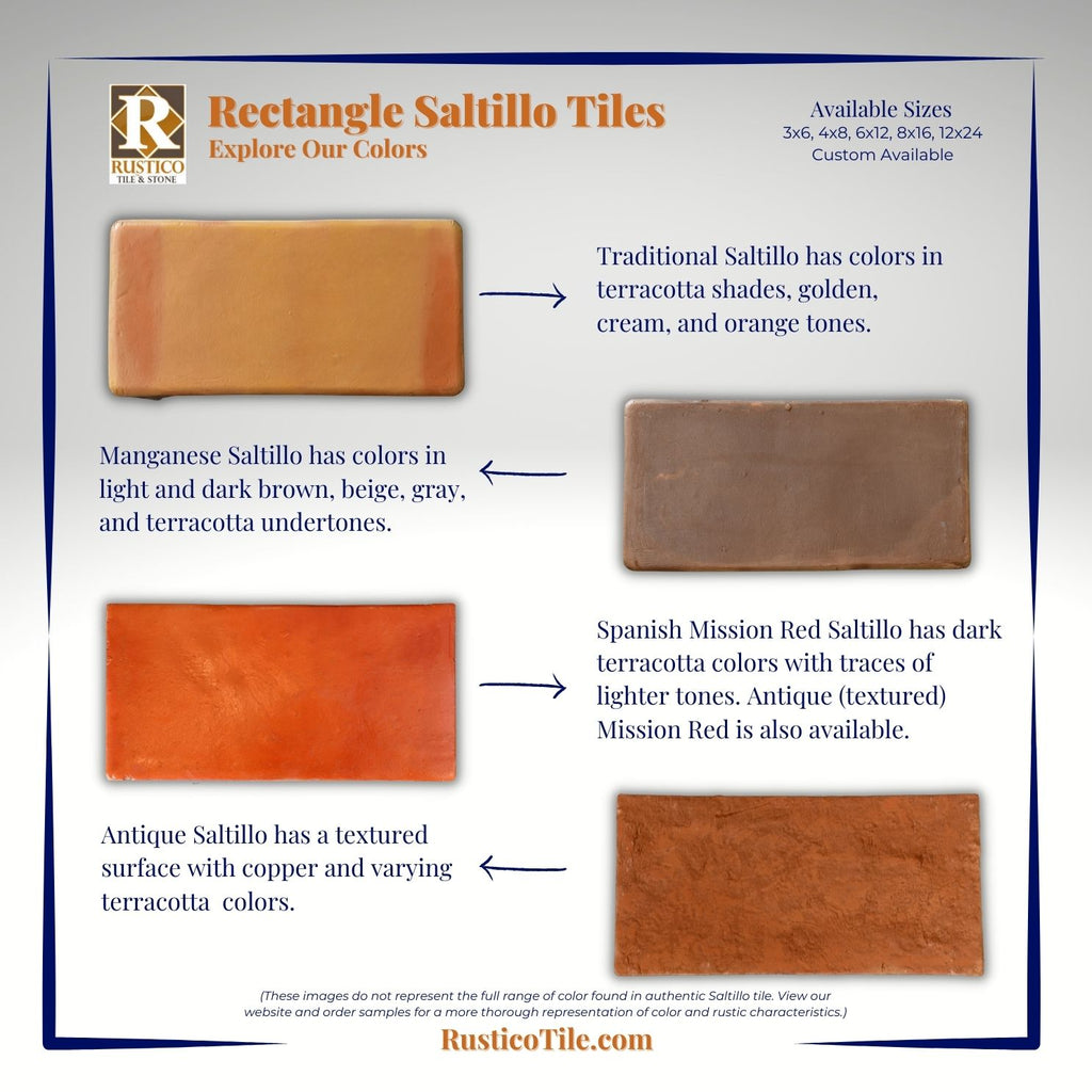 rectangle saltillo tile patterns