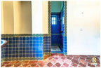 fleur de lis bathroom terracotta tile