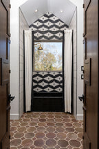 brown octagon terracotta tile floor