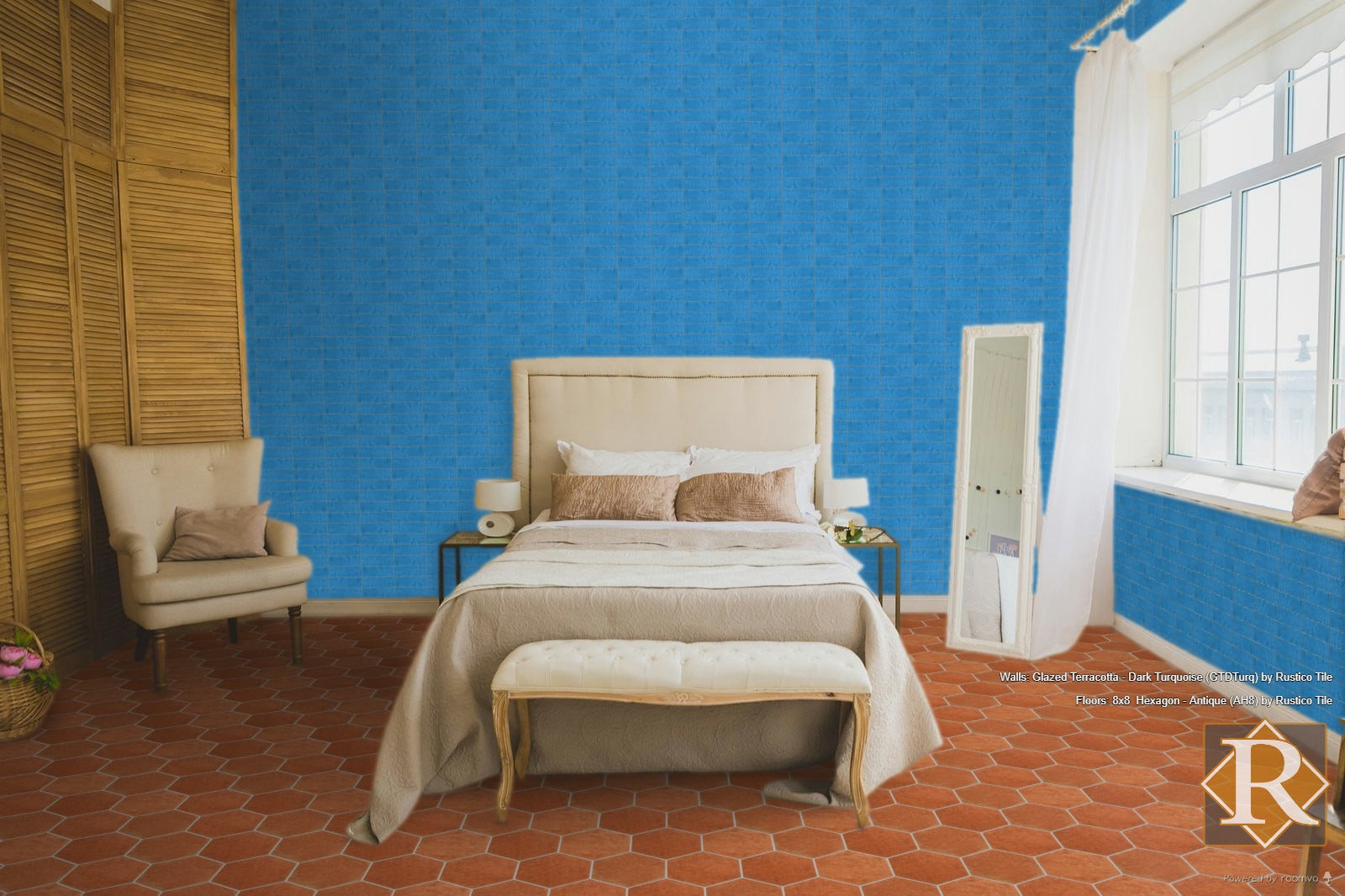 glazed saltillo tiles