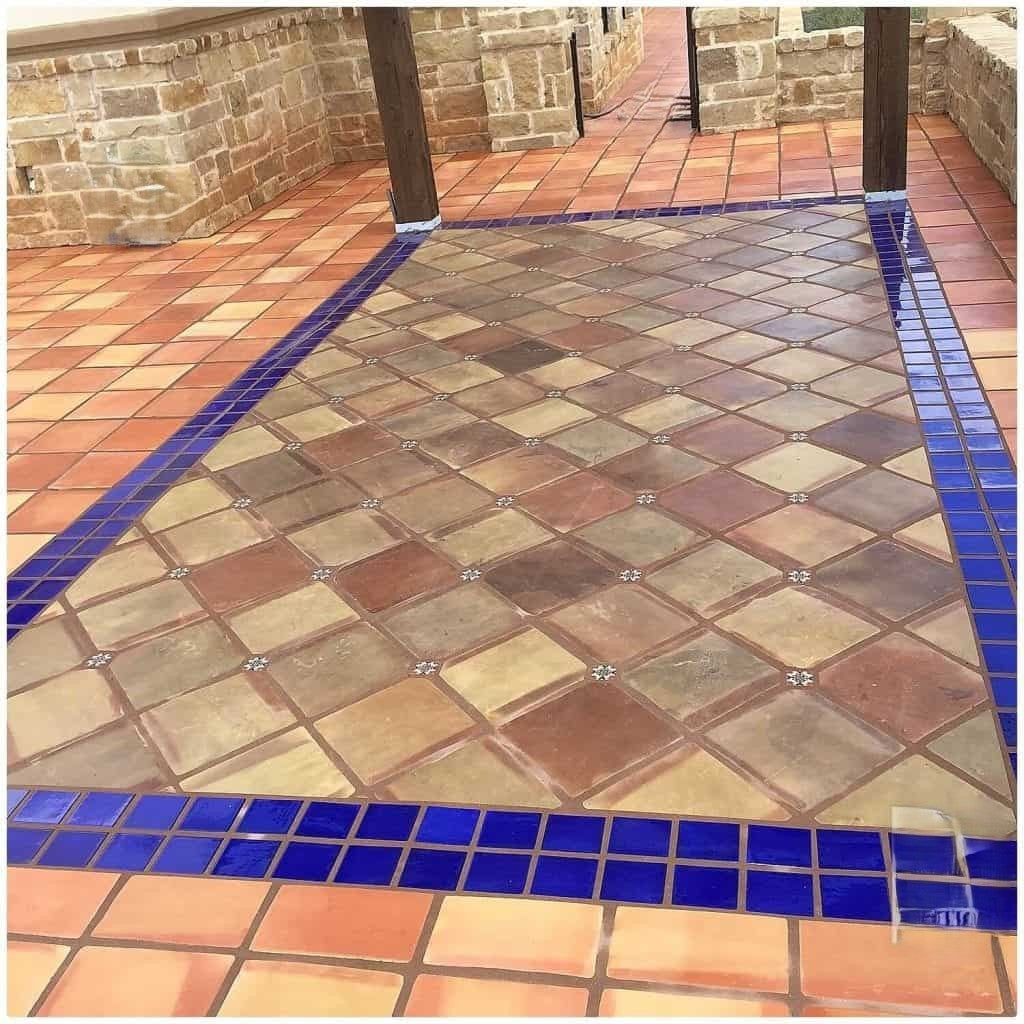 12x12 Manganese Saltillo Tile