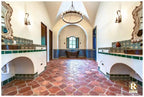 antique fleur de lis riviera pattern saltillo tile