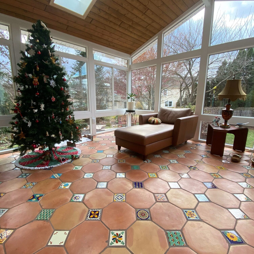 octagon saltillo tile flooring