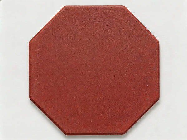 12x12 Octagon Tile in Spanish Mission Red