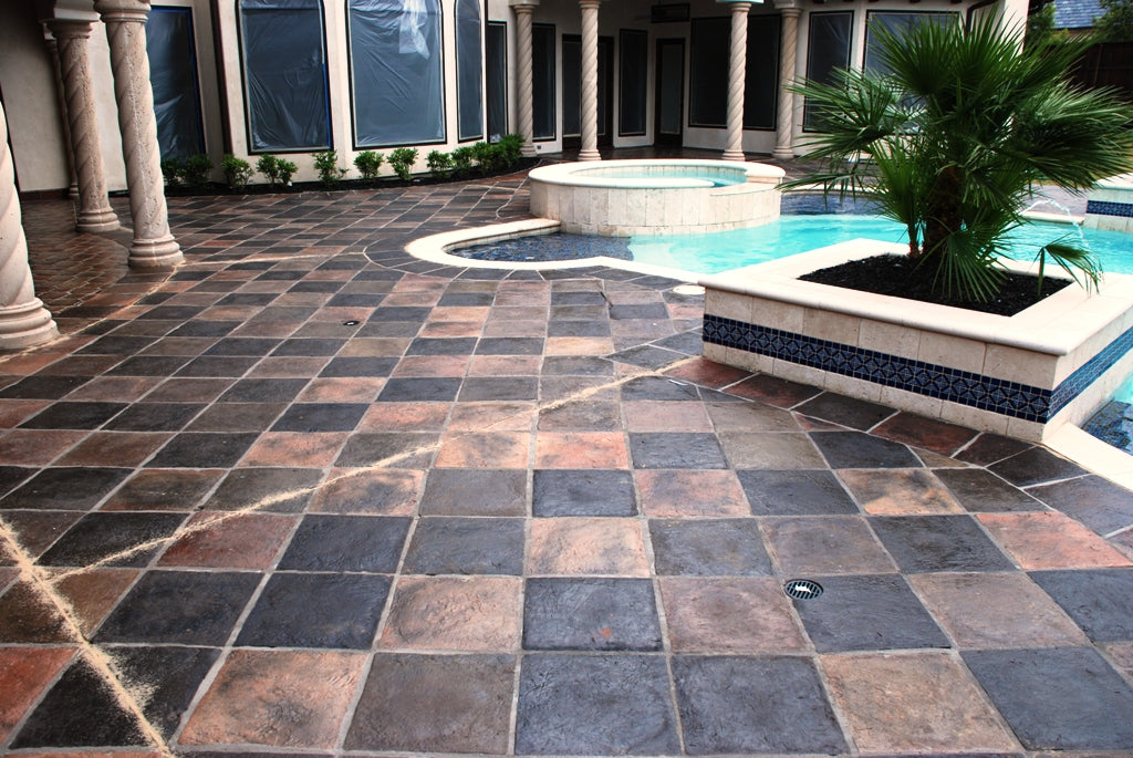 12x12 Manganese Saltillo Tile