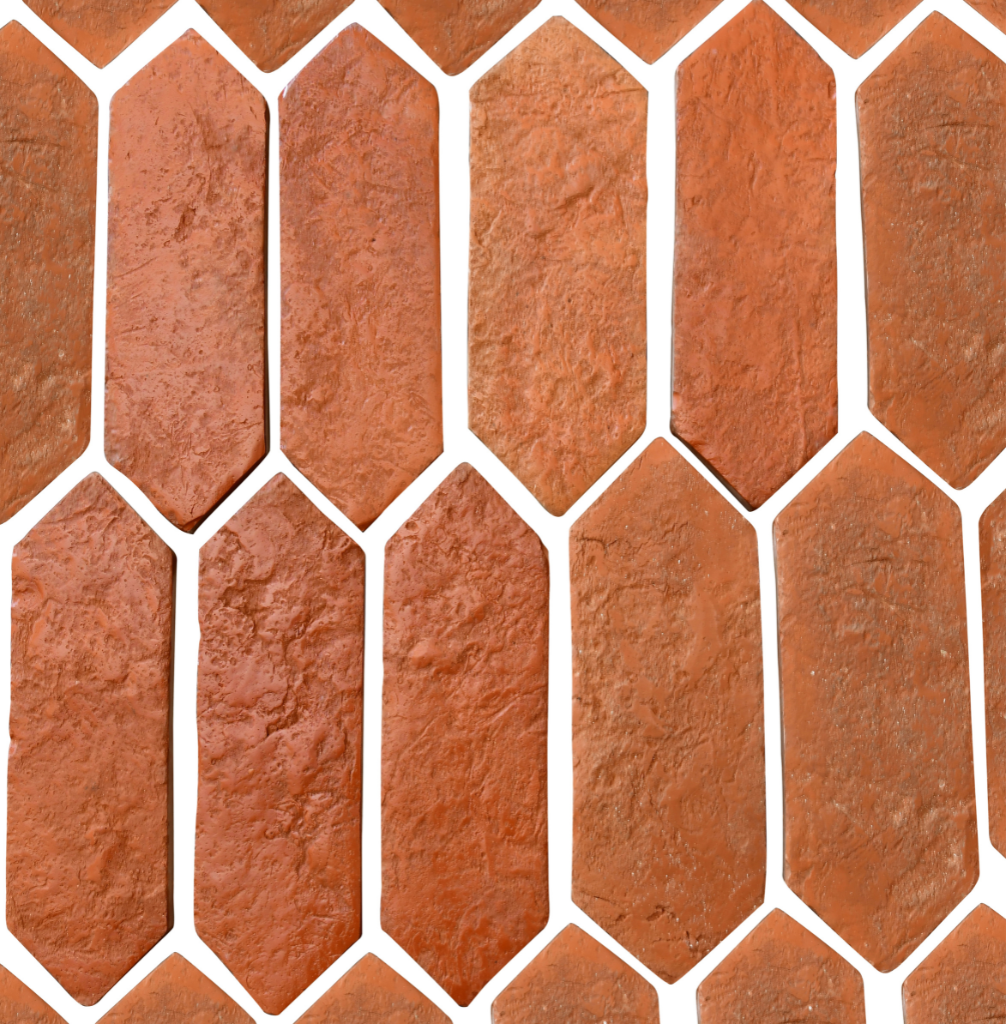 picket terracotta tile pattern