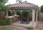 pinon cantera stone columns