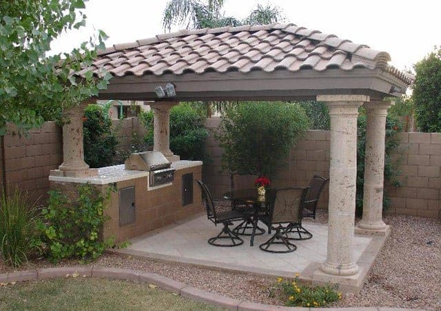 pinon cantera stone columns