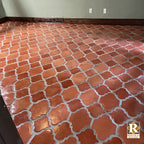 Arabesque (San Felipe) Tile Pattern in Spanish Mission Red Saltillo Tiles