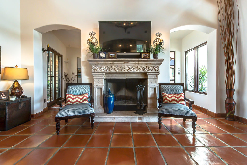 mission red terracotta floor tile austin tx
